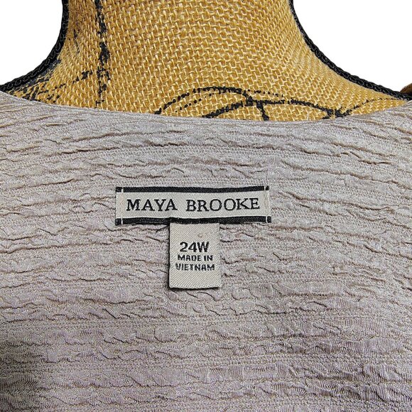 Maya Brooke Almond Black 2 Piece Jacket Dress Set 24W Formal Wedding Church NWT - Picture 9 of 13